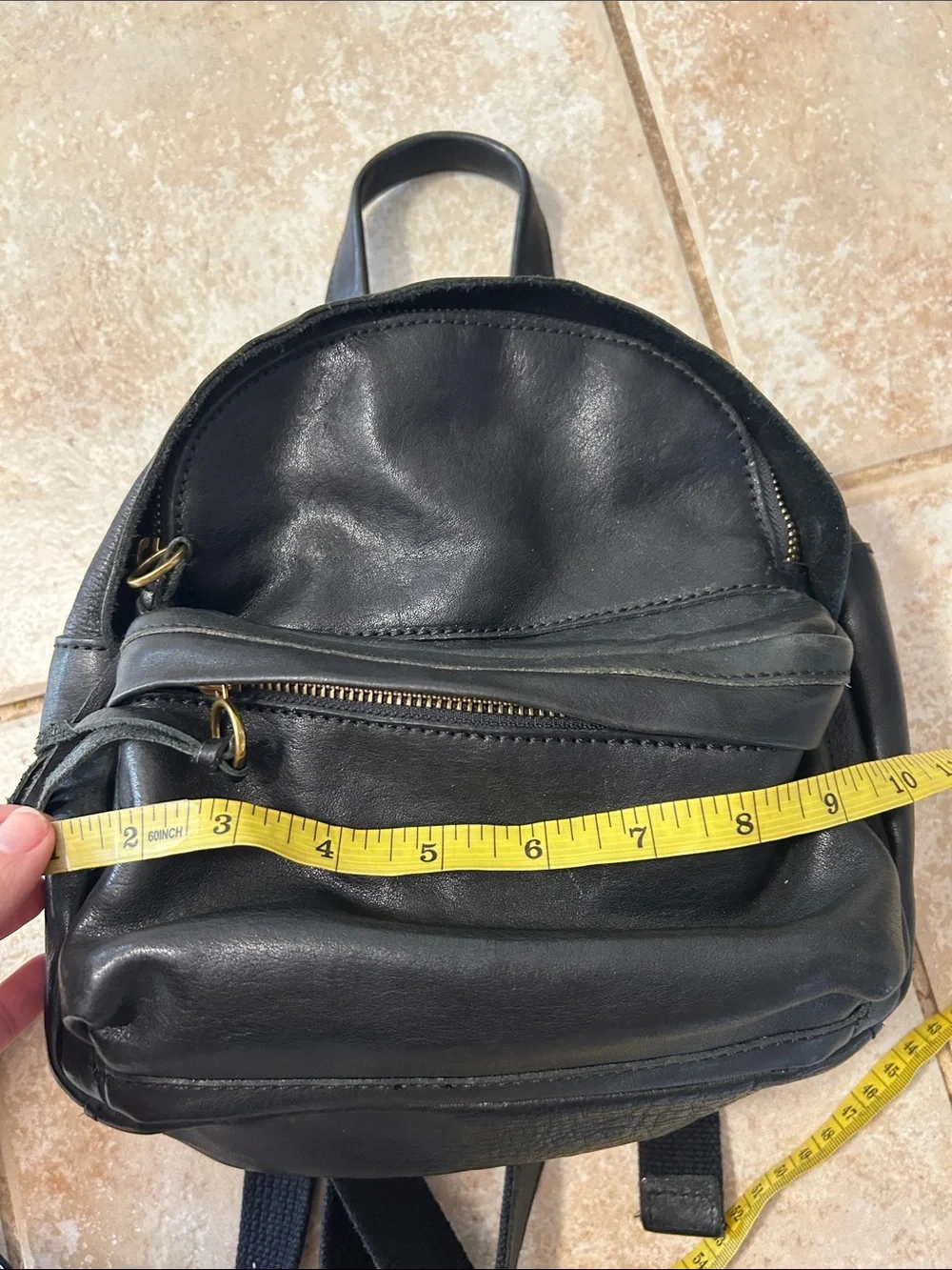 Madewell Lorimer Leather Mini Backpack